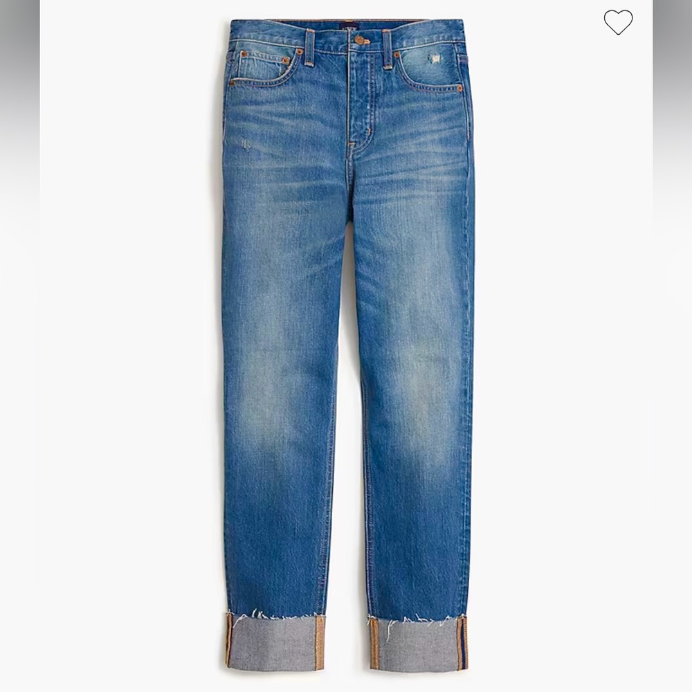 J. Crew Women's Straight-Leg Jeans in Medium Blue